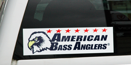 ABA 14" Boat/Truck Logo Decal white backing