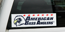 ABA 14" Boat/Truck Logo Decal white backing